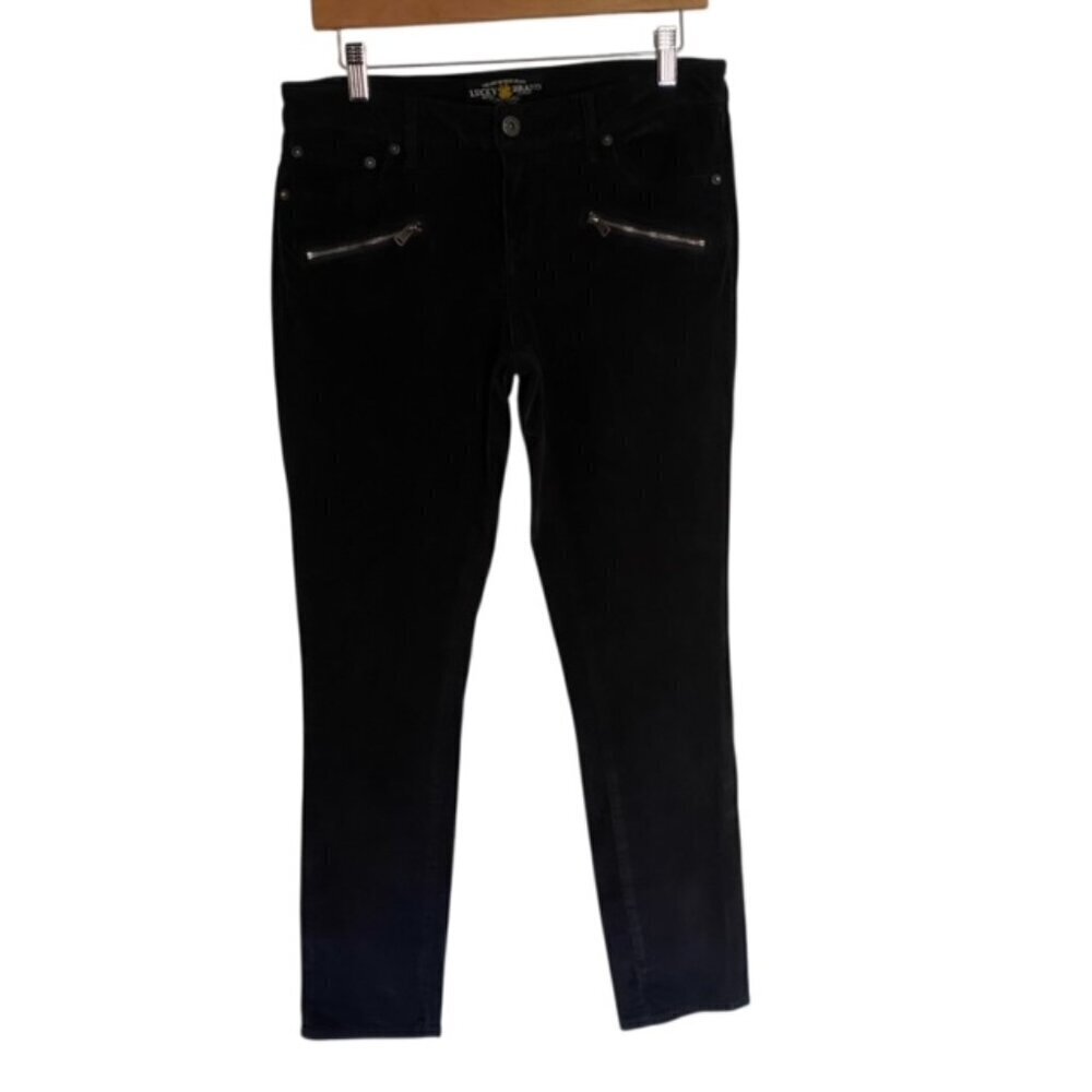 Lucky Brand Black Lolita Skinny Corduroy Pants 29